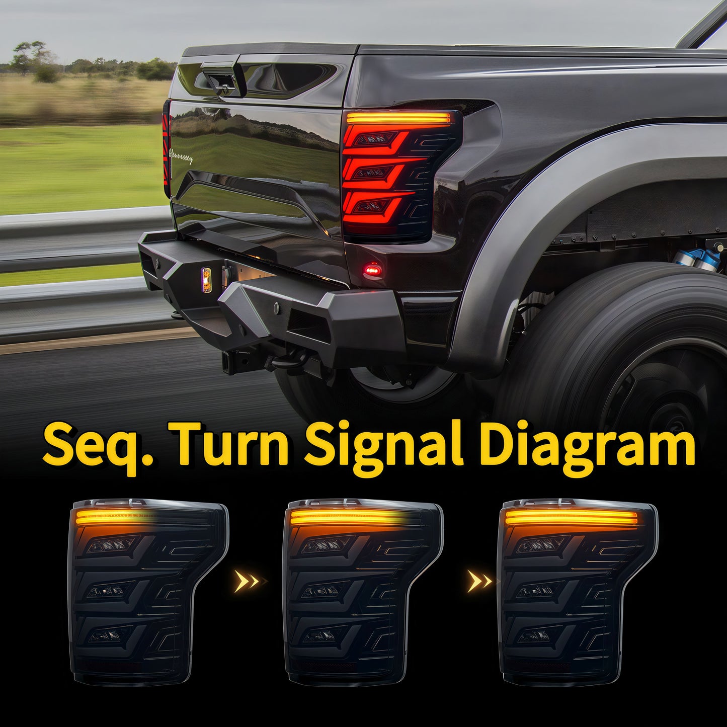 2015-2020 Ford Raptor F150 Pickup LED Taillight Assembly | Modification Kit-3
