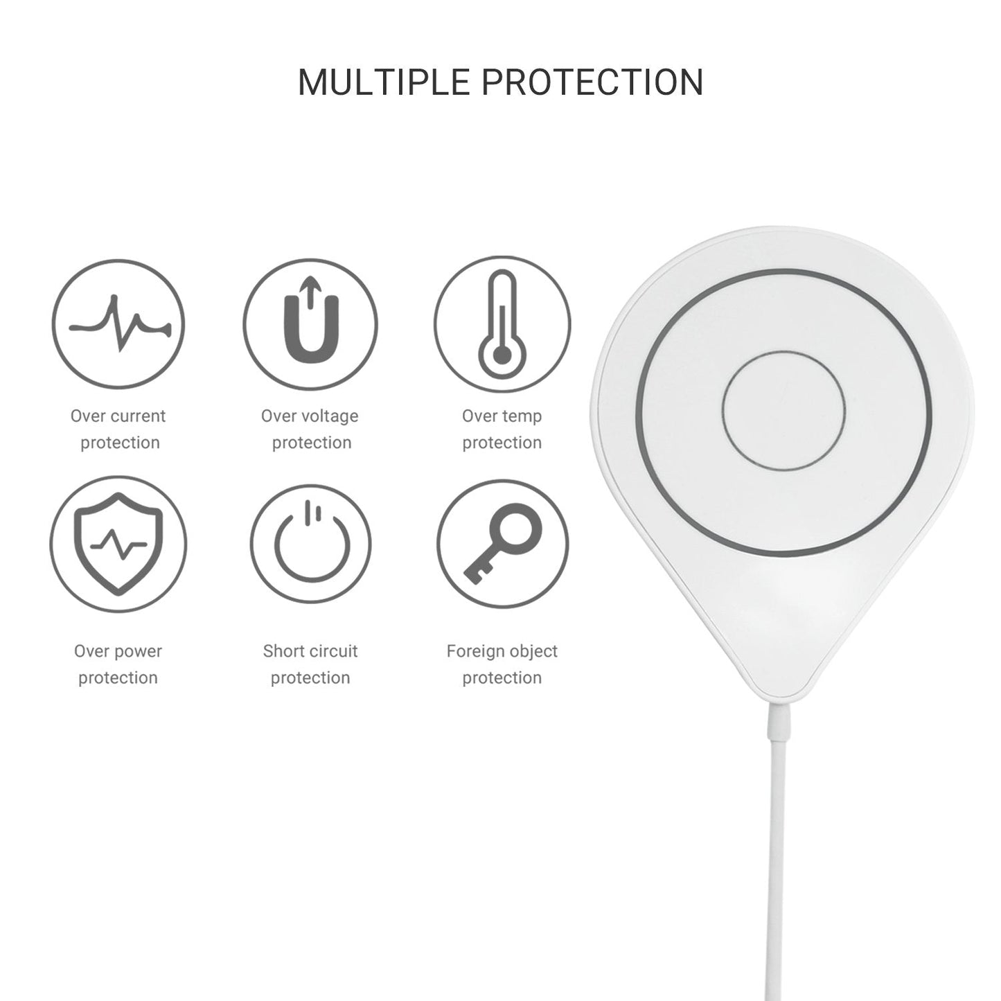 MAG-C Ultra Slim Magnetic Wireless Charger with Magnet Ring-3