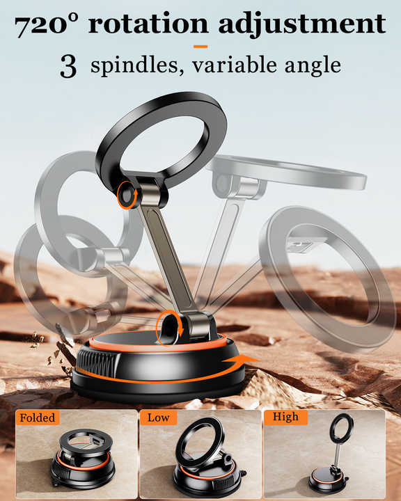 NNEDSZ 360 Degree Rotating Magnetic Phone Holder - Strong Suction and Stable Design-4