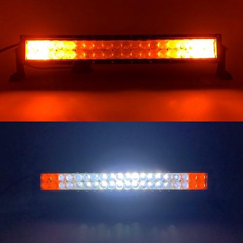 Ultra Bright Strobe Cree Straight Light Bar- Solid white in the middle, strobe amber/red/blue/green on the both end sides-2